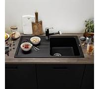 Blanco Sona 5 S évier 519671 86x50cm, PuraDur anthracite, réversible, sans télécommande de vidange