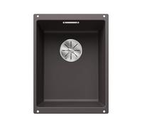 BLANCO SUBLINE 320-U - Évier de Cuisine en Granit pour Meubles Bas de 40 cm de Large - Sous Plan - SILGRANIT - Gris - 523407