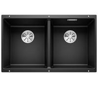 Blanco Subline 350/350-U évier en granit 70.5x40 cm noir 525987