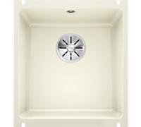 Blanco Subline 375-u évier 523727 41.4x45.6cm, PuraPlus magnolia glossy, pour sous plan