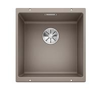 BLANCO SUBLINE 400-U - Évier de Cuisine en Granit pour Meubles Bas de 50 cm de Large - Sous Plan - SILGRANIT - Marron - 523429