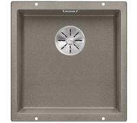 BLANCO SUBLINE 400-U - Évier de Cuisine en Granit pour Meubles Bas de 50 cm de Large - Sous Plan - SILGRANIT - Marron - 523429