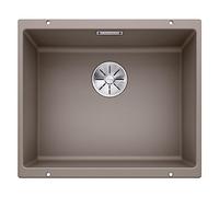 BLANCO SUBLINE 500-U - Évier de Cuisine en Granit pour Meubles Bas de 60 cm de Large - Sous Plan - SILGRANIT - Marron - 523439