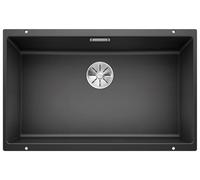 BLANCO SUBLINE 700-U - Évier de Cuisine en Granit pour Meubles Bas de 80 cm de Large - Sous Plan - SILGRANIT - Gris - 523442