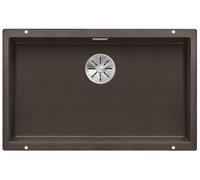 BLANCO SUBLINE 700-U - Évier de Cuisine en Granit pour Meubles Bas de 80 cm de Large - Sous Plan - SILGRANIT - Marron - 523451