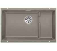 BLANCO SUBLINE 700-U Level - Évier de Cuisine Sous Plan en Granit pour Meubles Bas de 80 cm de Large - SILGRANIT - Marron - 523459