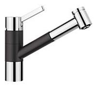 Blanco Tivo -s Mélangeur de cuisine 517610 extensible, aspect SILGRANIT anthracite / chrome