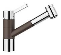 Blanco Tivo -s mélangeur de cuisine 517618 extensible, SILGRANIT-look café / chrome