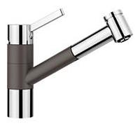 Blanco Tivo -s Mélangeur de cuisine 518798 extensible, SILGRANIT look rock gris / chromé