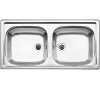 Blanco Top évier en acier inoxydable 86x43.5 cm 500372