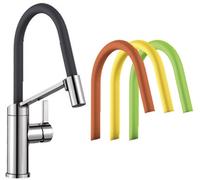 Blanco VIU-S mitigeur de cuisine sur pied chrome-vert-graphite/gris-jaune-orange 524813