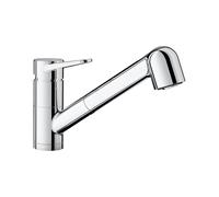 Blanco Wega II Mitigeur de cuisine à installer sous une fenêtre, extractible, pivotant, 526418,