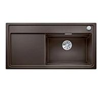 Blanco ZENAR XL 6 S DampfgarPlus évier 524065 100x51cm, PuraDur cafe, droite, avec planche à découper en bois