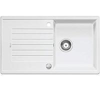 BLANCO ZIA 5 S - Évier de Cuisine Rectangulaire en Granit pour Meubles Bas de 50 cm de Large - SILGRANIT - Blanc - 520506