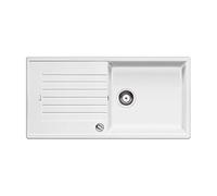 BLANCO ZIA XL 6 S - Évier de Cuisine Rectangulaire en Granit pour Meubles Bas de 60 cm de Large - avec Cuve Extra-Large - SILGRANIT - Blanc - 517561