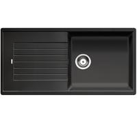 ZIA XL 6 S - évier composite de granit SILGRANIT PuraDur II, simple bac XL avec égouttoir, couleur anthracite (517568)