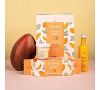 Blancrème - Coffret cadeau 3 soins du visage à la mangue et à la noix de coco : lait micellaire, gommage facial, masque facial jusqu'à 98,6% des ingrédients d'origine naturelle