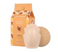 Blancrème Coffret Cadeau Berlingot Duo Solides 97% Naturel | Savon madeleine végétal Surgras + Shampoing Solide aux huiles bio de lin | Parfum Amandes