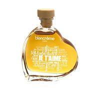 Blancrème | Gel de Massage Cosmestible chauffant goût Caramel - Flacon Verre Cœur
