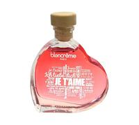 Blancrème | Gel de Massage Cosmestible chauffant goût Pomme d'Amour - Flacon Verre Cœur