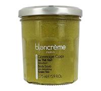 Blancrème Gommage Corps Peau Sensible au thé vert Matcha 175ml - Body Scrub 96% naturel Made in France - Exfoliant et Détoxifiant Corps Femme & Homme au Thé Vert Matcha à l’huile de Coco