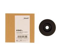 _blank #045bk | Adaptateur Simple 45 RPM | Puck pour disques 7' | Aluminium | Diamètre 3,5 cm | Noir