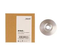 _blank #045si | Adaptateur Simple 45 RPM | Puck pour disques 7' | Aluminium | Diamètre 3,5 cm | Argent