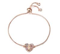 Blank Angel Wing Multicolor Cubic Zirconia Ajustement Zircone Chaîne de glissière Femme Bijoux