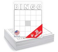 Blank Bingo Cards White