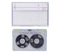 Blank Cassette Tapes High Output Low Noise, 46min Recording Time Reel to Reel Blank Cassettes for Music and Voice Recording with Storage Box and Label Paper for Musicians and Vinta (Noire)