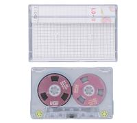 Blank Cassette Tapes High Output Low Noise, 46min Recording Time Reel to Reel Blank Cassettes for Music and Voice Recording with Storage Box and Label Paper for Musicians and Vinta (Rose)