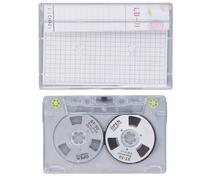 Blank Cassette Tapes High Output Low Noise, 46min Recording Time Reel to Reel Blank Cassettes for Music and Voice Recording with Storage Box and Label Paper for Musicians and Vinta (Argent)