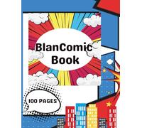Blank Comic Book: Blank Manga Panels Pages: Blank Comic Book | Simple Black White Design | Large 8.5''x 11''