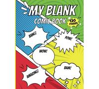 Blank Comic Book for Boys: Create & Draw Your Own Robot Wars with Fun Panels, Templates & Speech Bubbles (8.5x11 Inches, 130 Pages, Great for Kids & Artists)