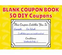 Blank Coupon Book: 50 DIY Coupons
