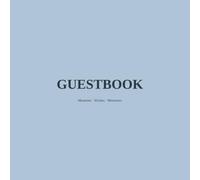 Blank Guest Book Blue Edition - For Weddings, Birthdays, Baptisms and Special Occasions - 120 Pages - 8.5 x 8.5 in: The muted dusty-blue cover feels calm and timeless.