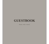 Blank Guest Book Grey Edition - For Weddings, Birthdays, Baptisms and Special Occasions - 120 Pages - 8.5 x 8.5 in: The soft grey cover feels modern and understated.