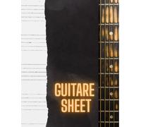 Blank Guitar Sheet Music Notebook - Cahier de Musique pour Guitare à Portées Vierges: Cahier de partitions vierges pour guitare - 12 portées. Parfait ... compositeurs et étudiants en musique.