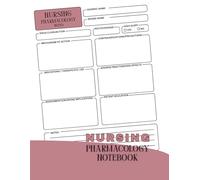 Blank Medication Template Notebook | Nursing Pharmacology Study Guide for NCLEX Prep, Drug Reference Log, and Healthcare Professional Notes: Organized ... and Healthcare Workers | Portable