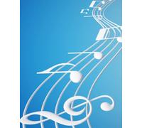 Blank Music Manuscript 100 page book/ Notebook for Musicians