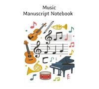Blank Music Manuscript Notebook: Fun and Easy Music Staff Paper | 100 Pages of 8-Stave Layout | Perfect for Music Lessons, Practice, and Creative Composing