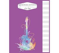 Blank Music Notebook Wide Staff: Guitar Music Writing Notebook For Kids Girls Men Or Women And Teacher Blank Sheet With Wide Staff Paper For Writing Manuscripts Marble Size 8.5inch X 11inch