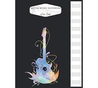 Blank Music Notebook Wide Staff: Guitar Music Writing Notebook For Kids Girls Men Or Women And Teacher Blank Sheet With Wide Staff Paper For Writing Manuscripts Marble Size 8.5inch X 11inch