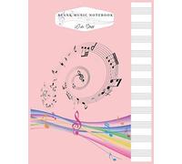 Blank Music Notebook Wide Staff: Music Creative Color Liner Notes Music Writing Notebook For Kids Girls Men Or Women And Teacher Blank Sheet With Wide Staff Paper For Writing Manuscripts Marble Size 8