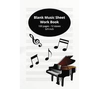 Blank Music Sheet Worksheet: Music Sheets with easy-to-use staff paper for composing, arranging, and more | 6x9 inches, 100 pages | Perfect for Musicians, Songwriters, and Students…, and more!"