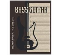 Blank Music Tab Sheets For Bass Guitar: 4-String Tablature Notebook For Guitar Transcription And Composition 10 Staves Per Page