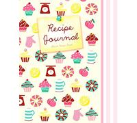 Blank Recipe Book: Recipe Journal ( Gifts for Foodies / Cooks / Chefs / Cooking ) [ Softback * Large Notebook * 100 Spacious Record Pages * Cupcakes & Candy ]