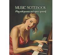 Blank Sheet Music Notebook: Music Manuscript Paper, White Blank Sheet Music, Notebook for Musicians, 12 Staff Paper, Music Composition Book