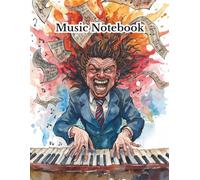 Blank Sheet Music Notebook: Music Manuscript Paper, White Blank Sheet Music, Notebook for Musicians, 12 Staff Paper, Music Composition Book, Christmas motif on the cover