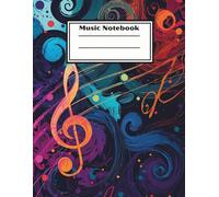 Blank Sheet Music Notebook: Music Manuscript Paper, White Blank Sheet Music, Notebook for Musicians, 12 Staff Paper, Music Composition Book